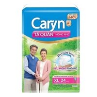 Bỉm Tã quần người lớn mõng nhẹ Caryn size XL ( 24 miếng )