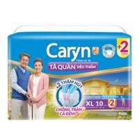 Bỉm Tã quần người lớn Siêu thấm Caryn size XL ( 10 miếng )