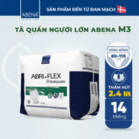 Bỉm Tã quần người lớn thấm hút 2.4 lít nhập khẩu từ Đan Mạch - Abena Abri Flex Premium M3 (14 miếng) - Tã cho người già mẹ bầu trước/sau sinh