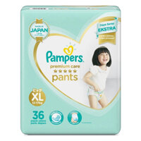 Bỉm - Tã quần Pampers cao cấp Nhật Bản size XL 36 miếng (Bé 12-22kg)