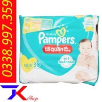 Bỉm Tã Quần Pampers NB-S 30 Bé 4-8 Kg