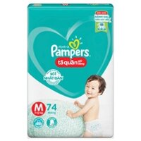 Bỉm – Tã quần Pampers Super Jumbo size M 74 miếng cho bé 7-12kg