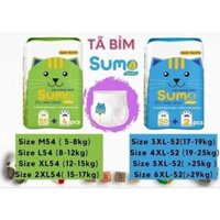 Bỉm tả quần  SUMO  100 miếng cao cấp form to size -6XL