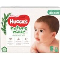BỈM, Tã quần Tã dán Huggies Nature Made NB60, S82, M56, M64, L44, L54, XL38, XL44, XXL26.