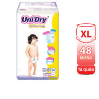 Bỉm – Tã quần UniDry Premium size XL – 48 miếng (Cho bé 12 – 17kg)