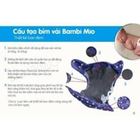Bỉm vải Bambi Mio đêm 13-24kg