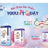 Bỉm Youli Tí Quậy Youli Cao cấp cho bé NB26/S72/M66/L60/XL54/XXL50/XXXL46