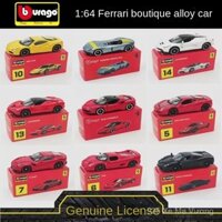 Bimeigao Ferrari 1:64 Ferrari 488 Rafah SF90 xe chất lượng cao Mô hình xe hợp kim mô phỏng đồ trang trí bộ sưu tập ZHK8