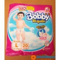 Bỉm/tả Bobby quần M22/L20/XL18/XXL16.