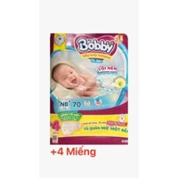 Bỉm/Tã dán bobby sơ sinh sx70(<5kg)có cộng miêng