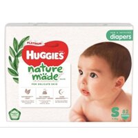 Bỉm/Tã Dán Cao Cấp Huggies Platinum Nature Made S82