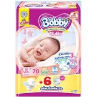 Bỉm/tã dán sơ sinh XS72, Miếng lót Bobby NB1-108, NB2-60 miếng (ktsxuan)