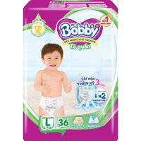 Bỉm/Tã quần Bobby size L36/L36+4 cho trẻ 9-13kg
