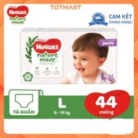 Bỉm/Tã quần Huggies L44 nature made siêu cao cấp hàng nhập khẩu dành cho bé từ 9-14kg