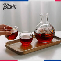 Bincoo | Bình Ủ Lạnh Cà Phê 2 Ngăn, Bình Đựng Cà Phê Đá Lạnh 280ml Chất Liệu Thuỷ Tinh Chịu Nhiệt