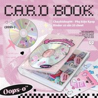 Binder CD Rosy Posy có sẵn 20 sheet đựng được 80 card, 1 ô đựng CD, sticker, note - Collect Book - Sổ đựng thẻ bo góc