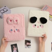 Binder lông chả cá xoắn/ Gấu thỏ lưu trữ ảnh Idol. Sổ Album 6 còng đựng ảnh thần tượng Kpop.