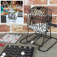 Bingo Game Lottery Cage Table Machine Drinking Game Aids for Fun 75 Balls Board Games