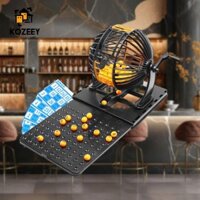 Bingo Lotto Game Bingo Machine Bộ Bingo chuyên nghiệp có thể tái sử dụng cho trò chơi giải trí ngày lễ dành cho trẻ em
