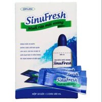 Bình +10 gói muối rửa mũi xoang cát linh mới suniFresh
