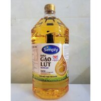 [Bình 2 Lít] DẦU GẠO LỨT NGUYÊN CHẤT [VN] SIMPLY Pure Rice Oil (halal)