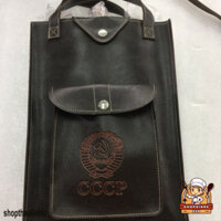 [BÌNH 5 LÍT] Bình tông CCCP đựng rượu Inox và bao da 5L hàng nặng chất lượng, chắc chắn