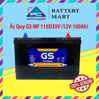 Bình Ắc Quy 12V-100Ah, Ắc Quy Ô Tô GS MF 115D33C 115D33V - GS MF 115D33V