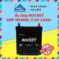 Bình Ắc Quy 12V-35Ah, Ắc Quy ROCKET SMF NS40ZLZLS - NS40ZL