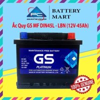 Bình Ắc Quy 12V-45Ah, Ắc Quy Ô Tô GS MF DIN45L-LBN