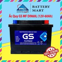 Bình Ắc Quy 12V-60Ah, Ắc Quy Ô Tô GS MF DIN60LRLBN - GS MF DIN60L