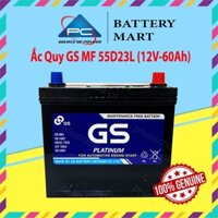 Bình Ắc Quy 12V-60Ah, Ắc Quy Ô Tô GS MF 55D23LR - GS MF 55D23L