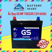 Bình Ắc Quy 12V-65Ah, Ắc Quy Ô Tô GS MF 75D23LR - GS MF 75D23R