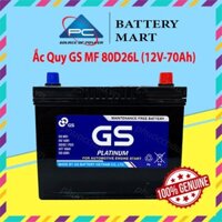 Bình Ắc Quy 12V-70Ah, Ắc Quy Ô Tô GS MF  80D26LR - GS MF 80D26L