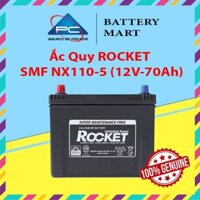 Bình Ắc Quy 12V-70Ah, Ắc Quy ROCKET SMF NX110-5L - NX110-5