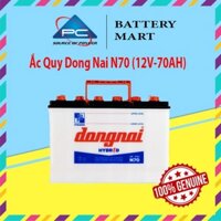 Bình Ắc Quy 12V-70AH, Ắc Quy Dong Nai N70