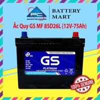 Bình Ắc Quy 12V-75Ah, Ắc Quy Ô Tô GS MF 85D26LR - GS MF 85D26L