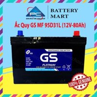 Bình Ắc Quy 12V-80Ah, Ắc Quy Ô Tô GS MF 95D31LR - GS MF 95D31L