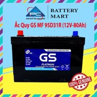 Bình Ắc Quy 12V-80Ah, Ắc Quy Ô Tô GS MF 95D31LR - GS MF 95D31R
