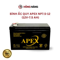 Bình ắc quy Apex 12V-7.5Ah (NP7.5-12 ) cho cửa cuốn, UPS, cân điện tử, loa Kéo, đèn Sạc