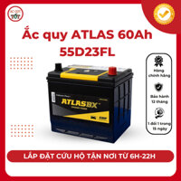 Bình ắc quy ATLAS 60Ah 55D23FL dùng cho xe ô tô, phụ kiện ô tô, ắc quy