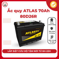 Bình ắc quy ATLAS 70Ah 80D26R dùng cho xe ô tô, phụ kiện ô tô, ắc quy