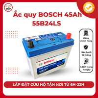 Bình ắc quy BOSCH 45Ah 55B24LS dành cho xe ô tô, phụ kiện ô tô, ắc quy