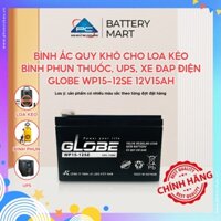 Bình ắc quy Globe WP15-12SE 12V15AH, dùng cho loa kéo, bình phun thuốc, ups