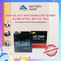 Bình ắc quy GLOBE WTZ7L-BP (12V-7Ah) - Dành cho Spacy, Dylan, @150, SH125/150 Ý, Old LEAD 125,