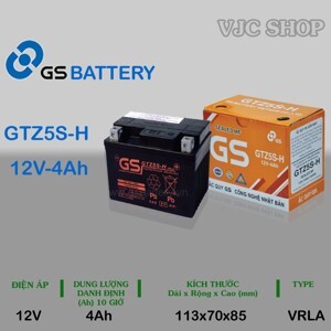 Bình ắc quy GS GTZ5S-H