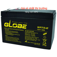 Bình Ắc Quy Khô Globe 12V7.5Ah - WP7.5-12 MỚI 100% xài bộ lưu điện ups, xe đạp điện, phát hiện hàng cũ bù 100 triệu