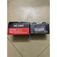 Bình ắc quy khô GLOBE WP7A-BS (12V-7AH) ắc quy lùn thấp dành cho xe máy Atila, Spacy ,Vespa, Zip, Môtô..