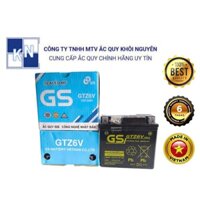 Bình ắc quy khô xe máy GS GTZ6V 12V-5Ah chính hãng, công nghệ nhật bản