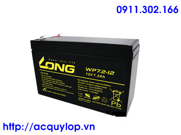 Bình ắc quy kín khí Long 12V-7.2AH (WP7.2-12)