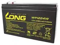 Bình ắc quy kín khí Long 12V-6Ah SLIM (WP1224W)